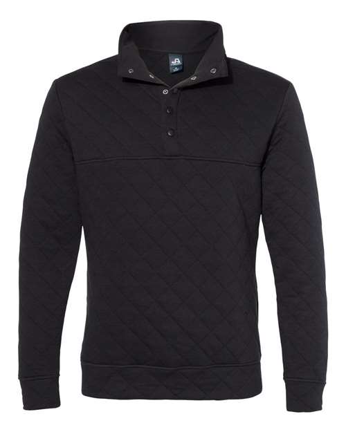 J. America 8890 Men's Quilted Snap Pullover