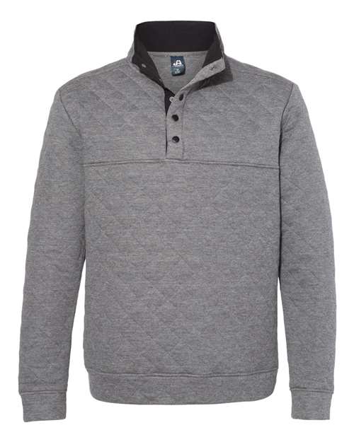 J. America 8890 Men's Quilted Snap Pullover