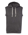 J. America 8877 Men's Triblend Sleeveless Hooded Sweatshirt