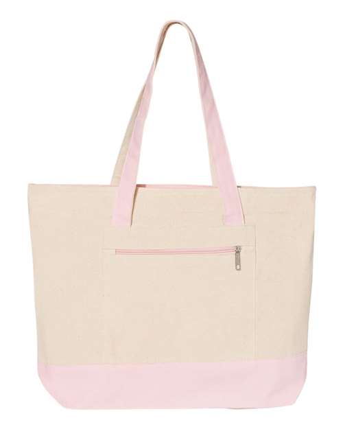 Q-Tees Q1300 19L Zippered Tote