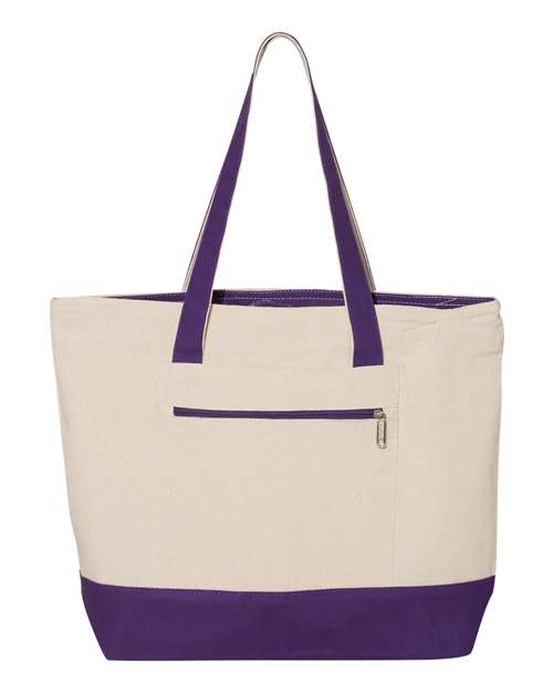 Q-Tees Q1300 19L Zippered Tote