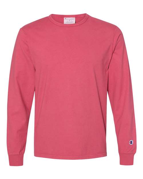 Champion CD200 Unisex Garment-Dyed Long Sleeve T-Shirt