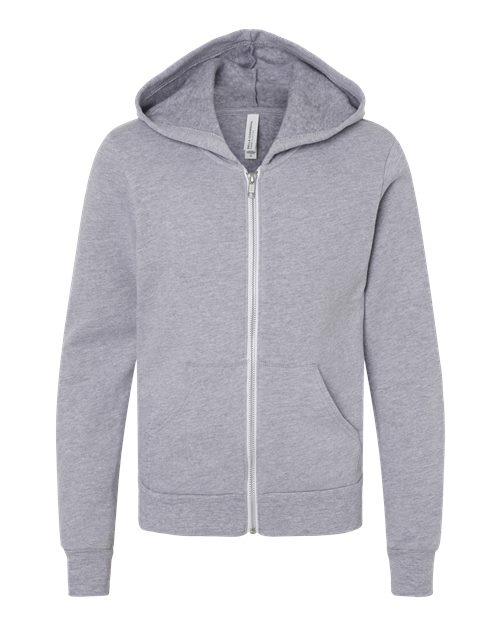 BELLA + CANVAS 3739Y Youth Sponge Fleece Full-Zip Hoodie