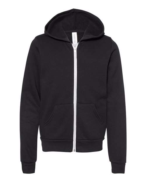 BELLA + CANVAS 3739Y Youth Sponge Fleece Full-Zip Hoodie