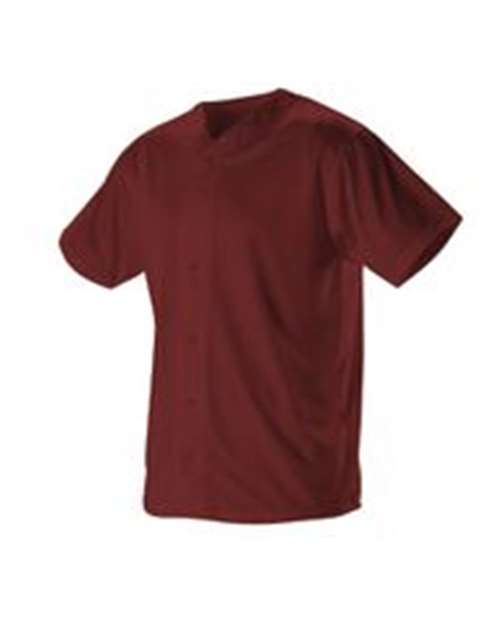 Alleson Athletic 52MBFJY Youth Full Button Lightweight Baseball Jersey
