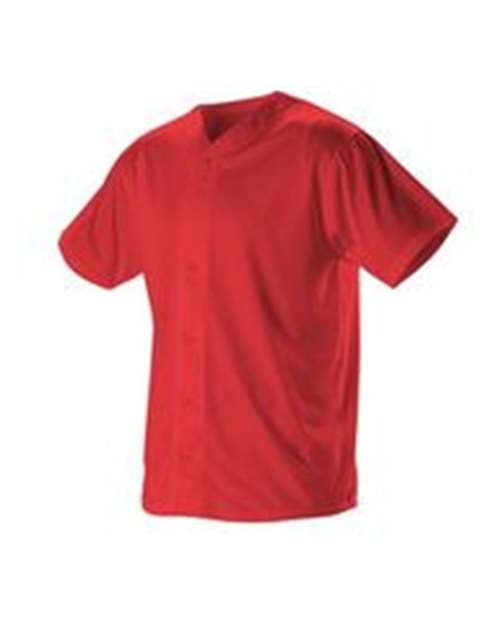 Alleson Athletic 52MBFJY Youth Full Button Lightweight Baseball Jersey