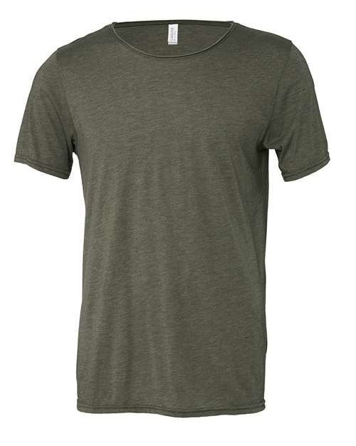 BELLA + CANVAS 3414 Unisex FWD Fashion Triblend Raw Neck Tee