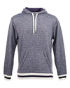 J. America 8701 Unisex Peppered Fleece Lapover Hooded Sweatshirt
