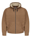 Bulwark JLH4T Men's Tall Brown Duck Hooded Jacket - EXCEL FR® ComforTouch