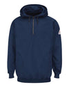 Bulwark SEH8T Men's Tall Pullover Hooded Fleece Sweatshirt Quarter-Zip