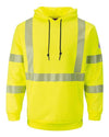 Bulwark SMH4T Men's Tall Hi-Visibility Pullover Hooded Fleece Sweatshirt