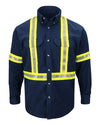 Bulwark SLUC Men's Dress Uniform Shirt with CSA reflective trim - EXCEL FR® ComforTouch