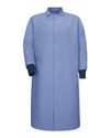 Red Kap KS60 Unisex Gripper-Front Pocketless Butcher Coat With Knit Cuffs