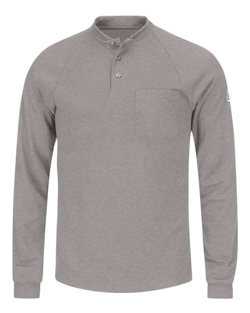 Bulwark SML2 Men's Long Sleeve Henley Shirt- CoolTouch®2