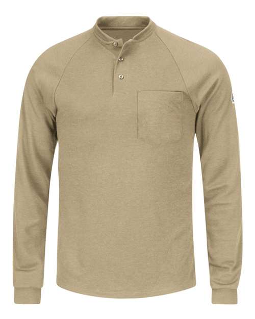 Bulwark SML2 Men's Long Sleeve Henley Shirt- CoolTouch®2