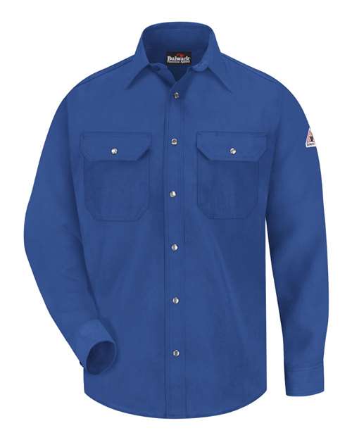 Bulwark SNS2T Men's Tall Snap-Front Uniform Shirt - Nomex® IIIA 4.5 oz.