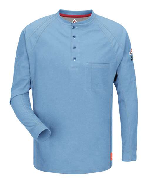 Bulwark QT20 Men's Long Sleeve Henley