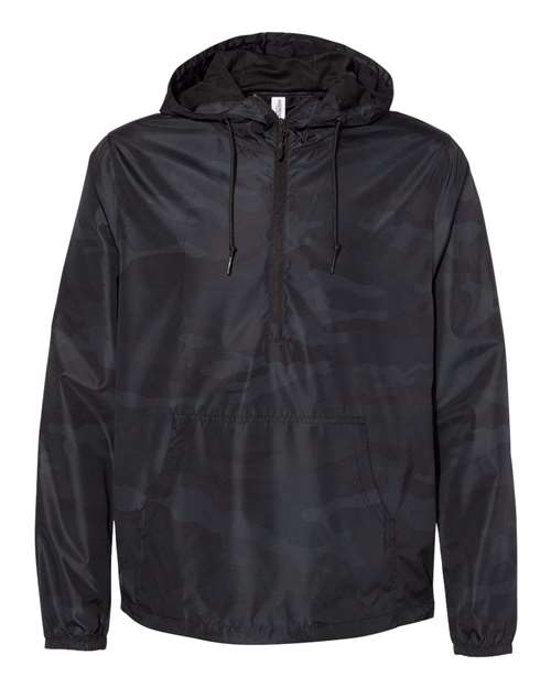 Independent Trading Co. EXP54LWP Men's Lightweight Quarter-Zip Windbreaker Pullover Jacket