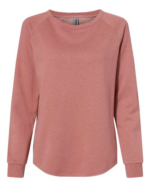 Independent Trading Co. PRM2000 Women's California Wave Wash Crewneck Sweatshirt