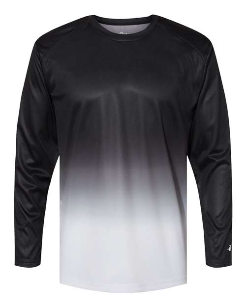 Badger 4204 Men's Ombre Long Sleeve T-Shirt