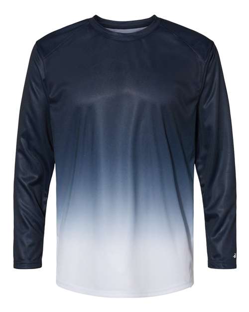 Badger 4204 Men's Ombre Long Sleeve T-Shirt