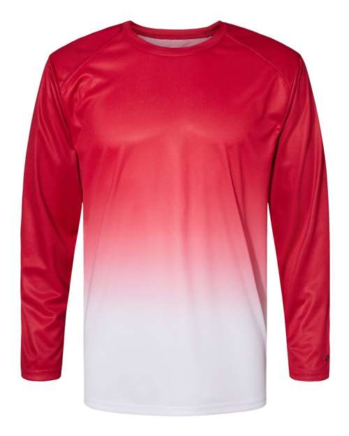 Badger 4204 Men's Ombre Long Sleeve T-Shirt