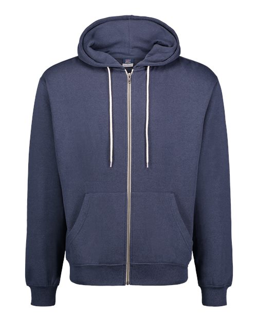 MV Sport 2349 Unisex Retro Heather Full-Zip Hooded Sweatshirt