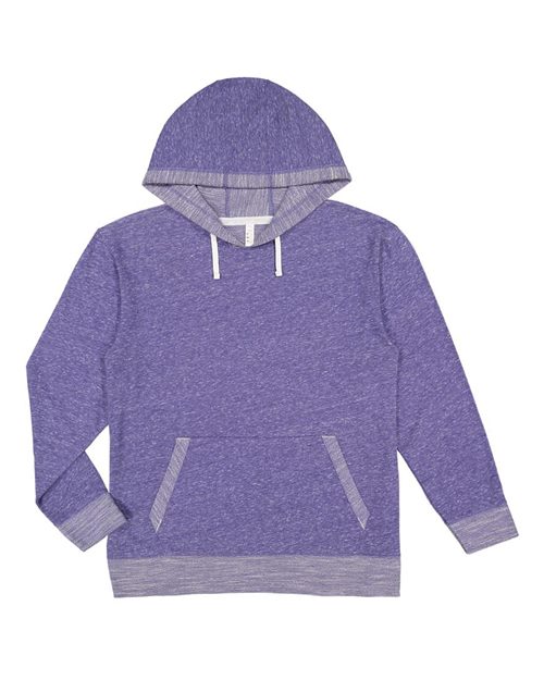 LAT 6779 Unisex Harborside Mélange French Terry Hooded Pullover