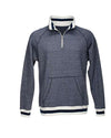 J. America 8703 Men's Peppered Fleece Quarter-Zip Sweatshirt