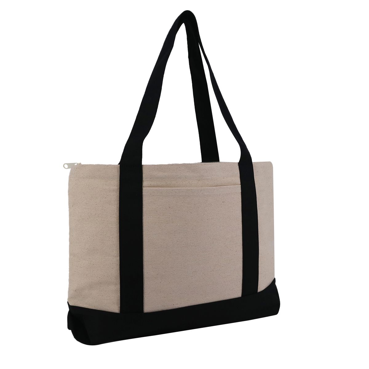 Liberty Bags 8862 Large Zippered Cotton Canvas Tote