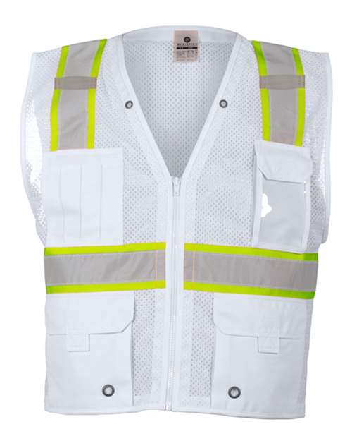 Kishigo B100-111 Unisex EV Series® Enhanced Visibility Multi-Pocket Mesh Vest