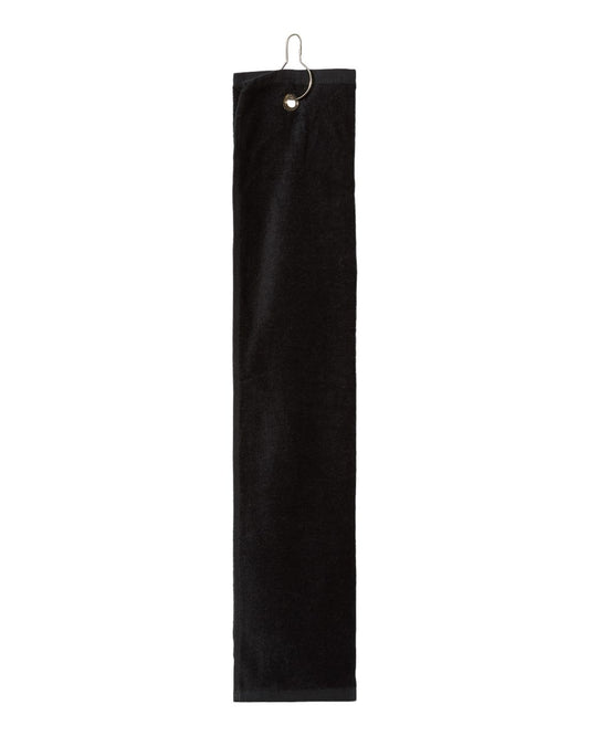 Carmel Towel Company C162523TGH Trifold Golf Towel with Grommet