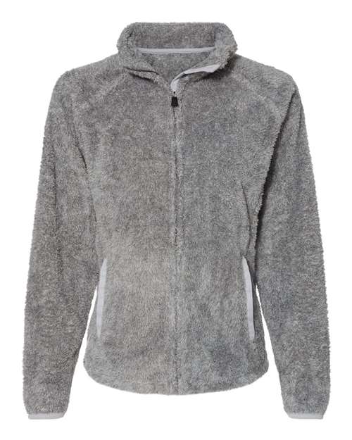 J. America 8463 Women's Boundary Shag Frosty Sherpa Full-Zip