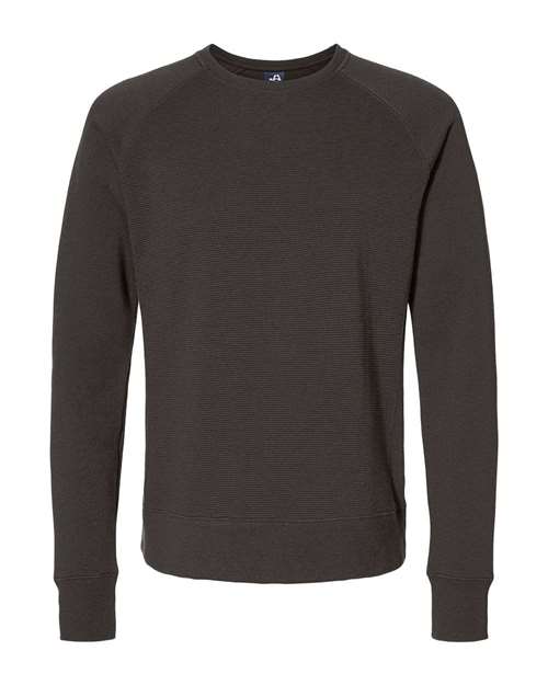 J. America 8707 Men's Ripple Fleece Raglan Crewneck Sweatshirt