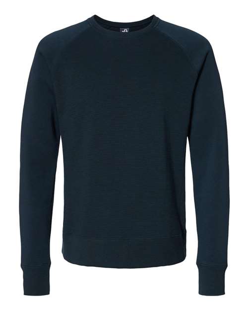 J. America 8707 Men's Ripple Fleece Raglan Crewneck Sweatshirt