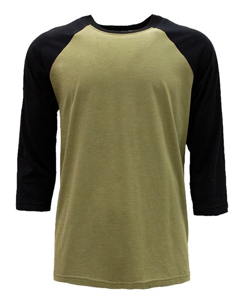 Next Level 6251 Unisex CVC Three-Quarter Sleeve Raglan T-Shirt