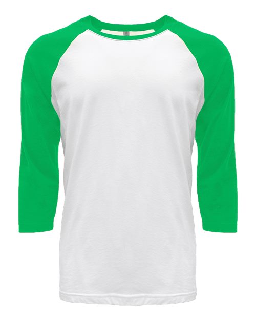 Next Level 6251 Unisex CVC Three-Quarter Sleeve Raglan T-Shirt