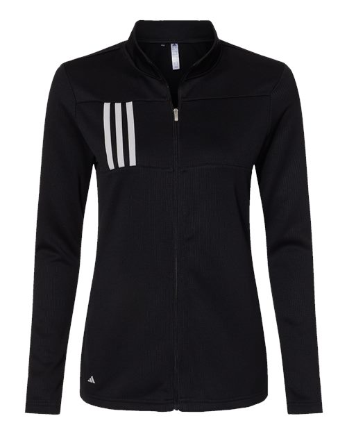 Adidas A483 Women's 3-Stripes Double Knit Full-Zip