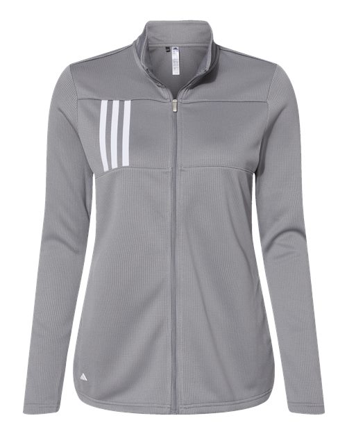 Adidas A483 Women's 3-Stripes Double Knit Full-Zip