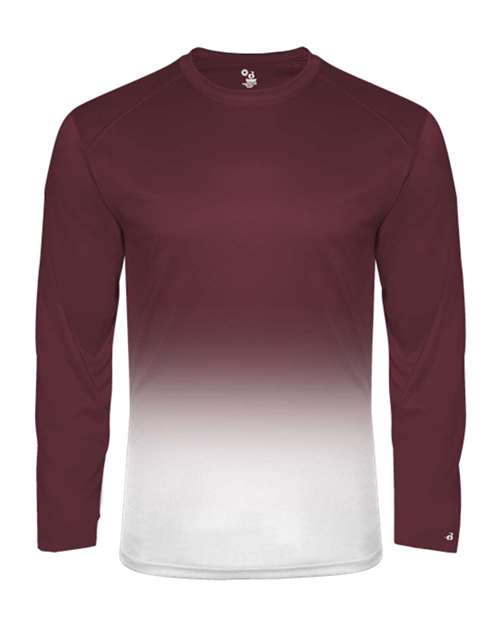 Badger 4204 Men's Ombre Long Sleeve T-Shirt