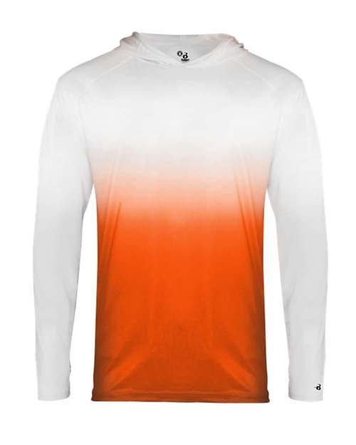 Badger 2205 Youth Ombre Hooded Long Sleeve T-Shirt