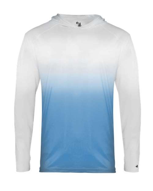 Badger 2205 Youth Ombre Hooded Long Sleeve T-Shirt