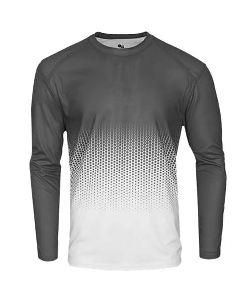 Badger 4224 Men's Hex 2.0 Long Sleeve T-Shirt