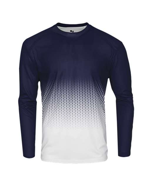 Badger 4224 Men's Hex 2.0 Long Sleeve T-Shirt