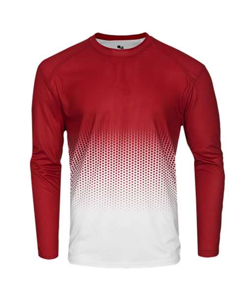 Badger 4224 Men's Hex 2.0 Long Sleeve T-Shirt