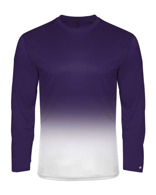 Badger 4204 Men's Ombre Long Sleeve T-Shirt