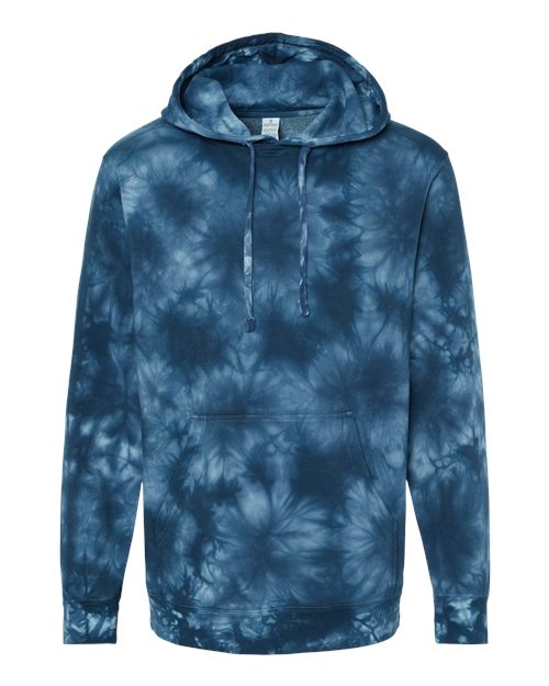 Independent Trading Co. PRM4500TD Unisex Midweight Tie-Dyed Hooded Sweatshirt