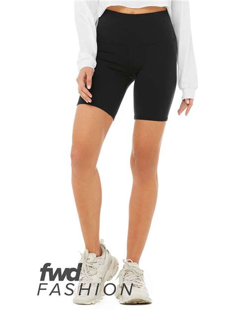 BELLA + CANVAS 0814 Women's FWD Fashion High Waist Biker Shorts