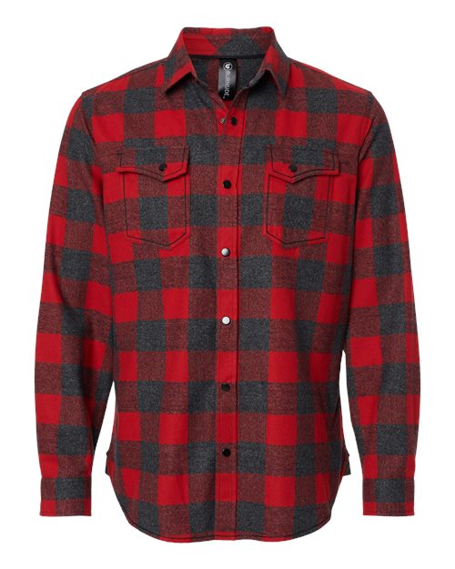 Burnside 8219 Men's Snap Front Plaid Flannel Shirt