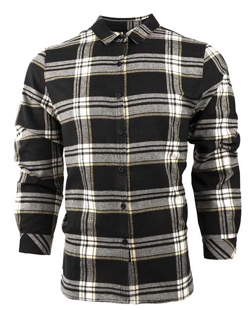 Burnside 5212 Women's No Pocket Yarn-Dyed Long Sleeve Flannel Shirt